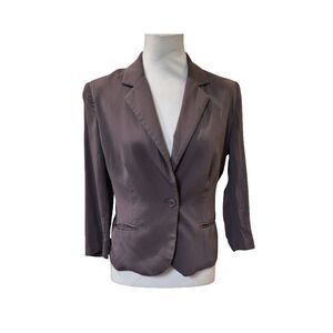 LC Lauren Conrad Mauve Pink Blazer M Medium Single Button Professional Soft Offi